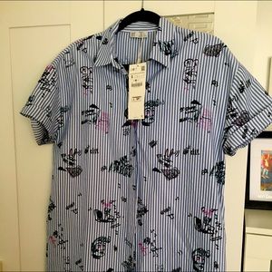 Women’s high low dress shirt